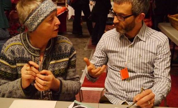 Team - Claudia and Jason in discussion