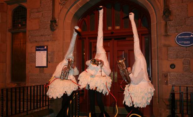 Huntly page - Serenading swans